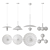 Sleek Pendant Lighting Fixtures 3D model small image 2