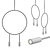 Revolutionary Arc Pendant Light 3D model small image 3