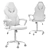 Ergonomic Red-Blue Gaming Office Chair 3D model small image 7