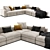  Flexform Beauty Sofa 3D Model 3D model small image 1