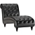 Elegant Tufted Chaise Lounge 3D model small image 1