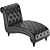 Elegant Tufted Chaise Lounge 3D model small image 2