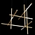 Chic Labyrinth Intersections Chandelier 3D model small image 6