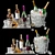 Whiskey & Decanter Set No6 3D model small image 1