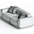 Modern Comfort Arflex Claudine Sofa 3D model small image 3