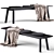 Elegant Modern B&B Italia Bench 3D model small image 1