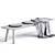 Elegant Modern B&B Italia Bench 3D model small image 2