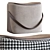 Modern Faux Leather Ottoman Pouf 3D model small image 6