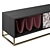 Luxury TV Stand Aston Martin 3D model small image 2