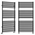 VULCANO T Towel Rail Options 3D model small image 1