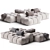 Modern Pixel Sofa by Saba 3D model small image 2