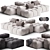 Modern Pixel Sofa by Saba 3D model small image 7