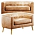 Decato Loveseat: Modern Elegance & Comfort 3D model small image 5