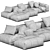 Modern Pixel Sofa Saba Italia 3D model small image 5