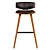 Armen Living Leather Barstool Kit 3D model small image 4