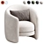 Fernie Chair: Contemporary Elegance & Comfort 3D model small image 1