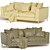 Luxury London 4-Seater Sofa Set 3D model small image 4