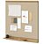 Minimalist Rim Pinboard for Office 3D model small image 1