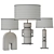 Elegant Aromas Table Lamps Set 3D model small image 5