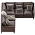 Contemporary Beverly Upholstered L Sectional 3D model small image 4