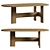 Japanese-Inspired Kiyomizu Dining Table 3D model small image 1