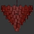 Venetian Glass Murano Chandelier. 3D model small image 3