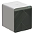 Customizable Forest Green Cube Air Purifier 3D model small image 2