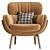 Modern Lounge Chair by Elysia 3D model small image 2