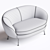 Elegant GIULIA Small Sofa_RENDER 3D model small image 4