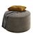 Round Fabric Stool with Cushion 3D model small image 4