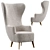 TOMY Armchair Sofaclub Furniture 3D model small image 1