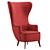 TOMY Armchair Sofaclub Furniture 3D model small image 6