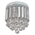 Modern Crystal Mini Chandelier 3D model small image 3