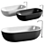 Stylish Oval Icelandic Bathtub 3D model small image 1