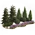 Alpine Rockery Plant Collection 3D model small image 3