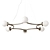 Elegant LED Metal Pendant Lamp 3D model small image 1