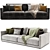 Elegant Blanche Katarina Sofa Model 3D model small image 3