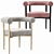 Mazz Velvet Dining Chair Collection 3D model small image 5