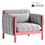 Contemporary Hilda Armchair 3D Model 3D model small image 1