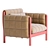 Contemporary Hilda Armchair 3D Model 3D model small image 2