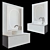 Heritage Bathroom Furniture Set 3D model small image 1