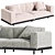  Modern Arflex Claudine L Sofa 3D model small image 1