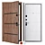 Accord Metal Entrance Door Set 3D model small image 1