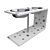 Adjustable Monochrome Bowl Stand 3D model small image 2