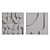 Hand-Carved White Tile Wall Art 3D model small image 3