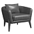 Modern Delray Armchair 2014 Model 3D model small image 5