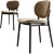 Modern Ines Upholstered Chair 3D 3D model small image 2