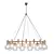 Vintage Holger Johansson Chandelier 70s 3D model small image 2