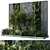 Concrete Framed Vertical Wall Garden 3D model small image 1