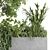 Outdoor Concrete Plant Stand Set 3D model small image 5